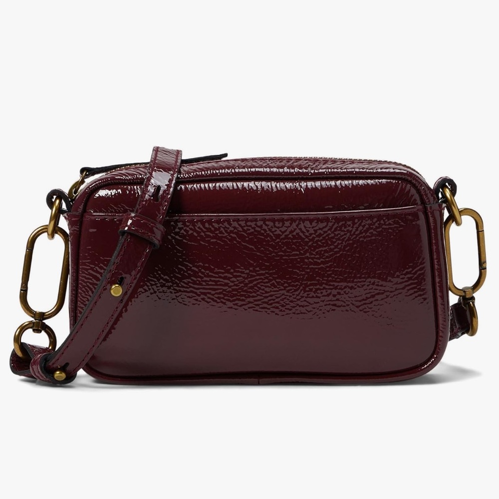 Madewell The Carabiner Mini Crossbody Bag in Patent Leather!